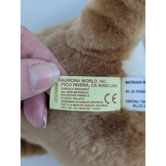 Miyoni Meerkat 10" Plush by Aurora World Stuffed Animal Leather Tag NEW - Picture 4 of 4